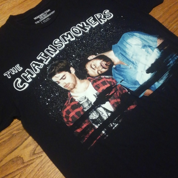 🎶⛓️🚬 Chainsmokers Tour Concert Shirt Memories - Picture 2 of 12